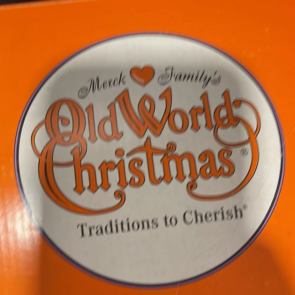 Vintage Old World Christmas Halloween Scarecrow Light - Merck Family w witch hat